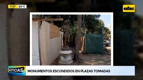 Históricas esculturas, “escondidas” en plazas tomadas - ABC Noticias - ABC Color