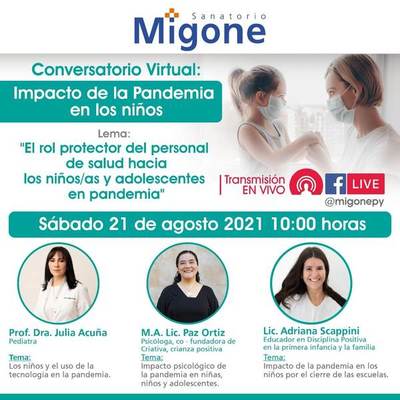Conversatorio virtual “Impacto de la pandemia en los niños” | Ñanduti