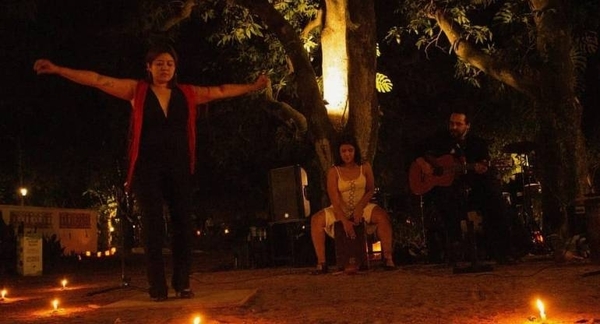 Diario HOY | Show multidisciplinario de Trío Bambú en la Manzana de la Rivera
