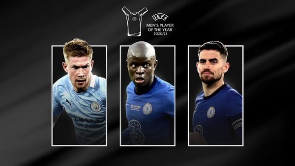 Kanté, Jorginho y De Bruyne; nominados al trofeo de Jugador europeo del año