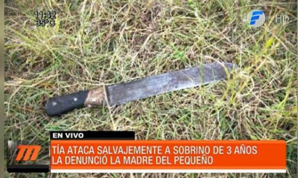 Atacó a su sobrino de 3 años con un machete | Telefuturo