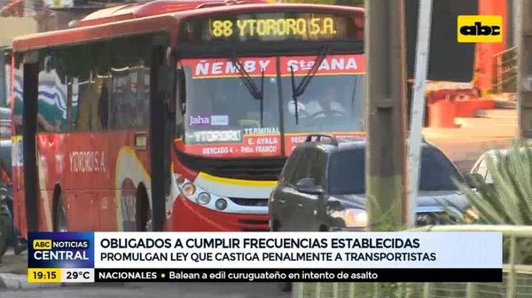 Obligados a cumplir frecuencias establecidas - ABC Noticias - ABC Color