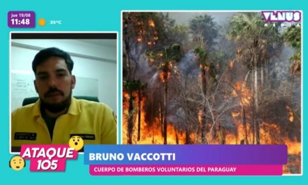 Bomberos detectan 5.000 focos de calor activos a nivel país