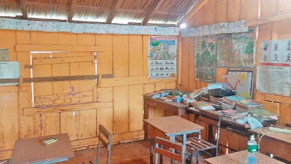Denuncian el estado vergonzoso de una escuela de Santaní