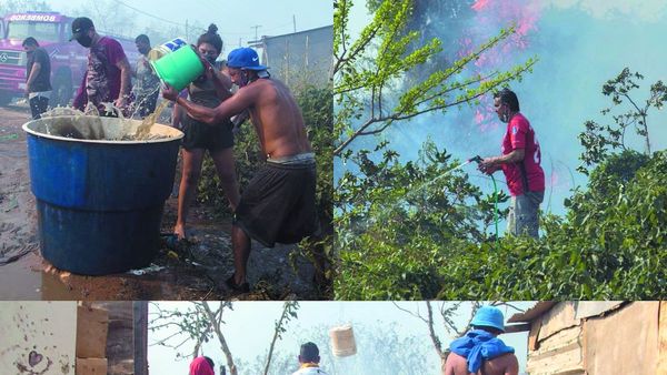Setenta casas afectadas por el fuego en barrio Santa Ana