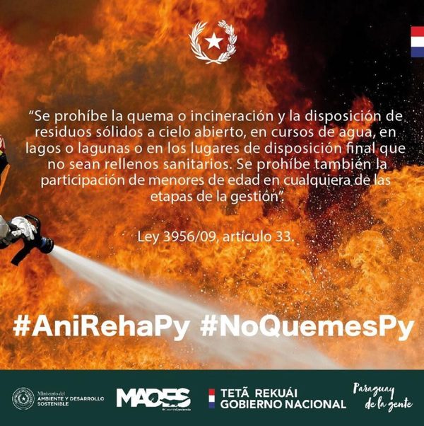 Instan a denunciar quema de pastizales y basura | OnLivePy