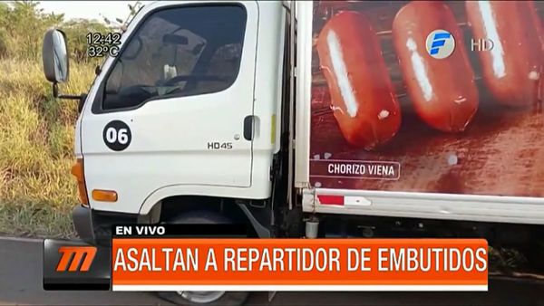 Asaltan un camión repartidor de embutidos en el Sur del país  