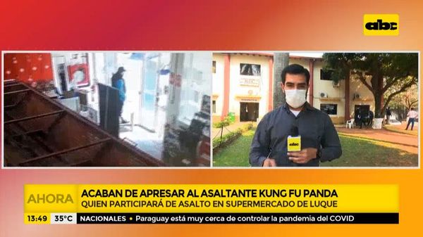 Detienen al asaltante “Kung Fu Panda” - ABC Noticias - ABC Color