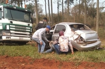 Accidente de tránsito deja daños materiales en Mbaracayú