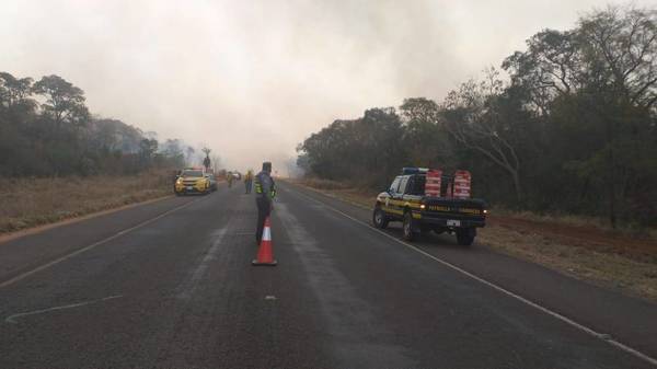 Patrulla Caminera emite recomendaciones para conducir en medio del humo – Prensa 5