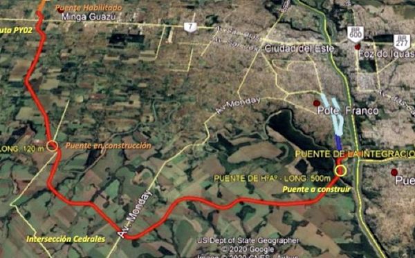 MOPC cambia adjudicación del acceso al segundo puente con Brasil - Nacionales - ABC Color