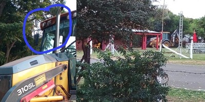 MÁQUINA MUNICIPAL DE SAN COSME AL SERVICIO DE LA SECCIONAL COLORADA