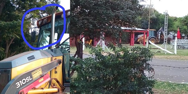MÁQUINA MUNICIPAL DE SAN COSME AL SERVICIO DE LA SECCIONAL COLORADA  