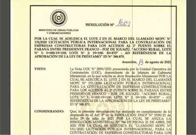 MOPC adjudica Lote 2 del acceso rural del Corredor Metropolitano del Este | .::Agencia IP::.