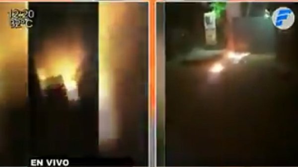 Manifestantes atacan Prefectura Naval en Ita Enramada | Noticias Paraguay