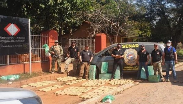 Abandonan un furgón con 253 kilos de marihuana - Nacionales - ABC Color