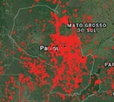 Reporta 287 puntos de calor en áreas protegidas - Paraguay.com