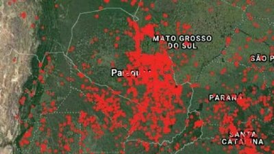 Mades reporta 287 puntos de calor en áreas protegidas | Noticias Paraguay