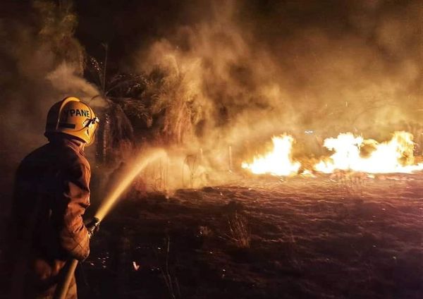 Bomberos de Ypané claman por ayuda para combatir incendios - Nacionales - ABC Color