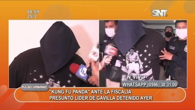 Presunto líder de gavilla fue detenido - SNT