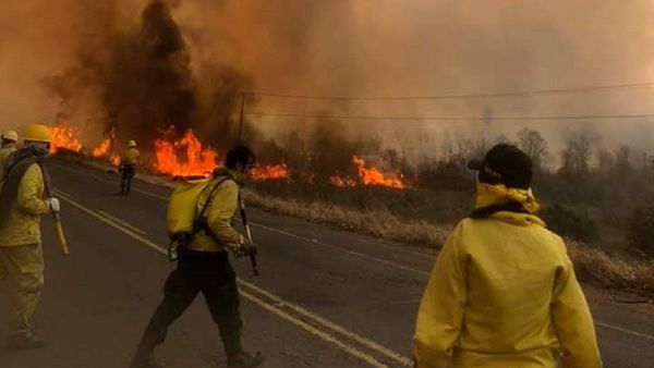 El fuego ya consumió más de la mitad del Parque Nacional Cerro Corá