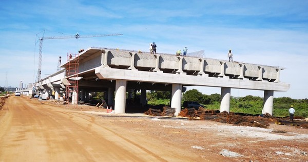 La Nación / Avanza la colocación de pilotes del futuro puente Héroes del Chaco