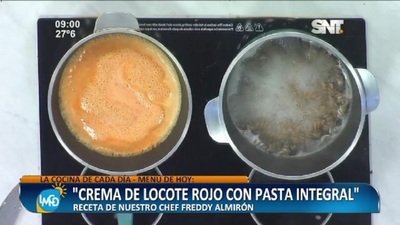 Cocina LMCD: Crema de locote rojo con pasta integral - SNT