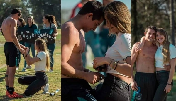 Diario HOY | Se puso de rodillas en la cancha y pidió casamiento a su novio