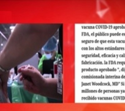 La FDA aprueba la primera vacuna contra la Covid-19, la Pfizer - Paraguay.com