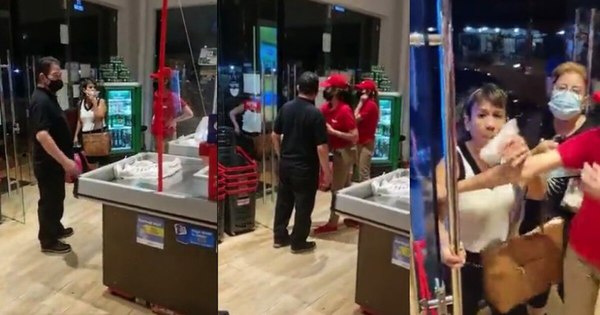 La Nación / Una mujer intentó ingresar a un local comercial sin tapabocas y con una actitud prepotente
