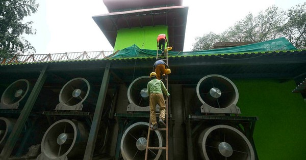 La Nación / Nueva Delhi inauguró su primera torre contra la niebla tóxica
