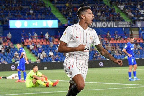 Erik Lamela pone líder al Sevilla