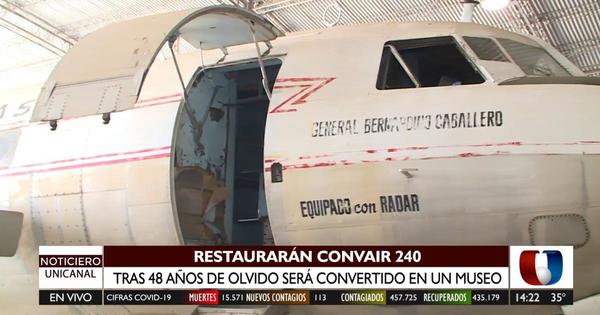 Tras 48 años de abandono, el Convair CV-240 será convertido en un museo