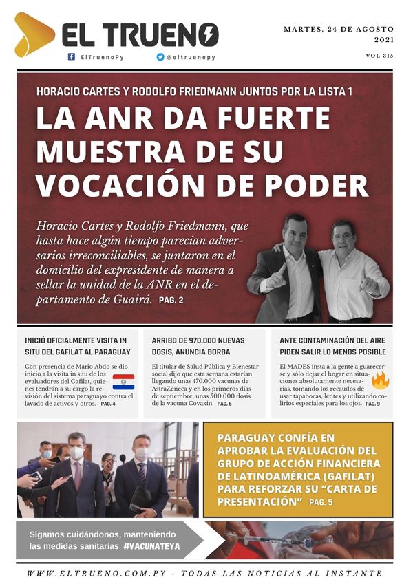 E-paper 24 de agosto 2021 - El Trueno