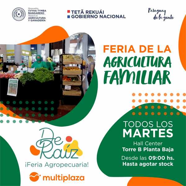 Productores realizan hoy la feria agropecuaria "De Raíz" en el Shopping Multiplaza | .::Agencia IP::.