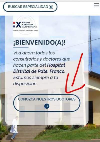 Hospital de Presidente Franco habilita página web para usuarios - La Clave