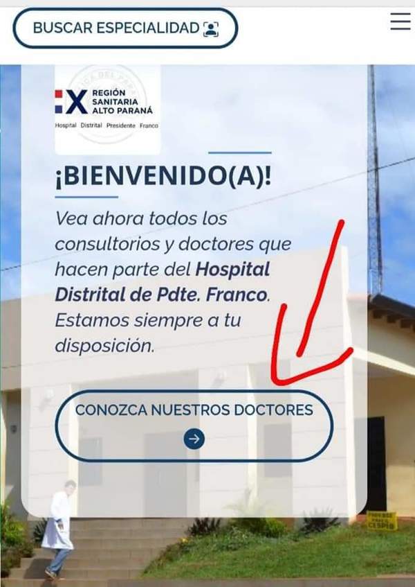 Hospital de Presidente Franco habilita página web para usuarios - La Clave