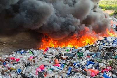 Hasta G. 26 millones alcanzaría la multa por quemar basura