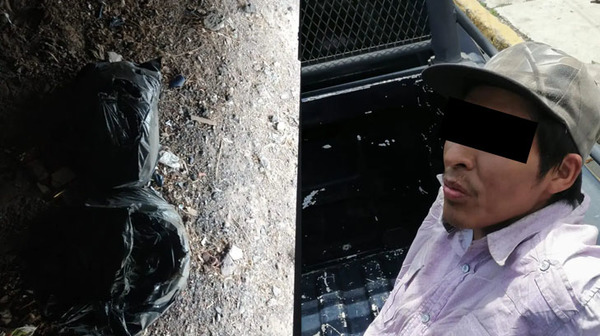 Detienen en México a sujeto que transportaba una cabeza humana en su bolso