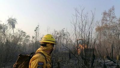 Incendio en el parque Cerro Corá está controlado, pero no extinguido