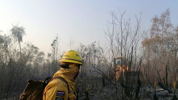 Incendio en el parque Cerro Corá está controlado, pero no extinguido