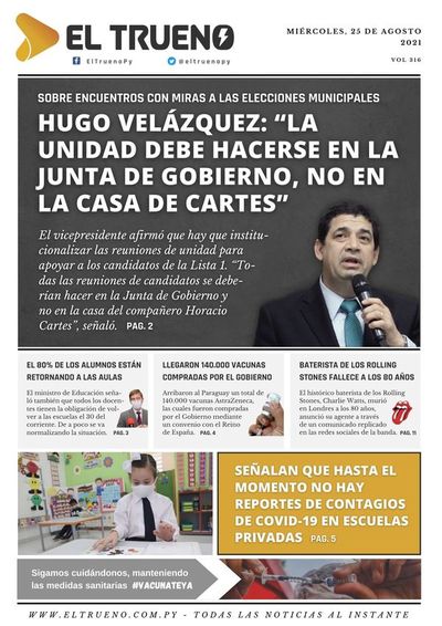 E-paper 25 de agosto 2021 - El Trueno