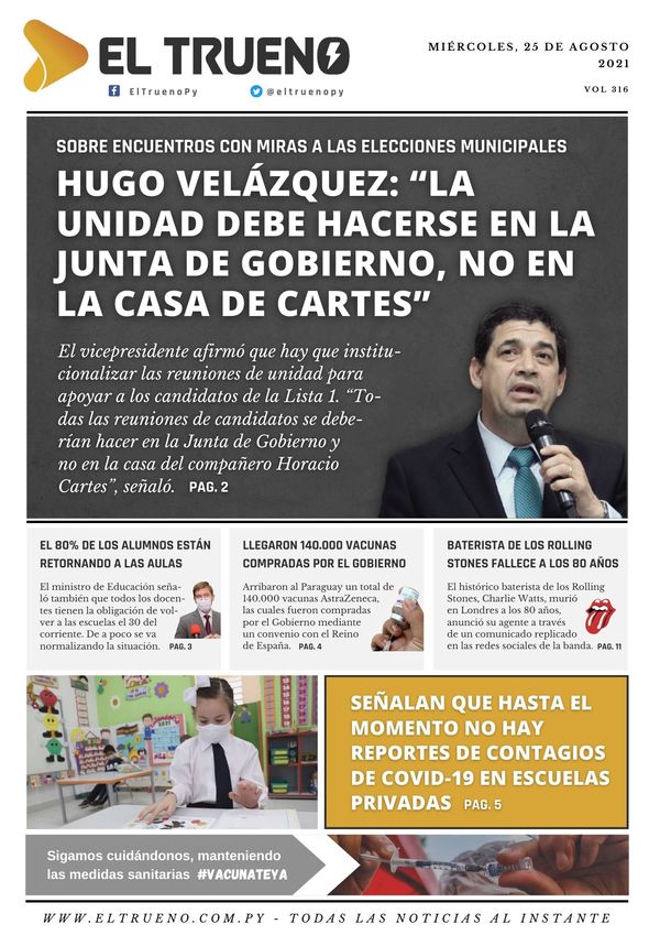 E-paper 25 de agosto 2021 - El Trueno