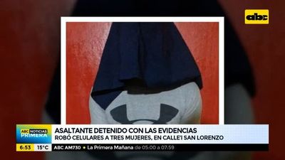 Detienen a un hombre tras asaltar a tres mujeres en San Lorenzo - ABC Noticias - ABC Color