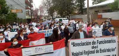 ITAPÚA: ENFERMEROS SE UNEN A MOVILIZACIÓN NACIONAL