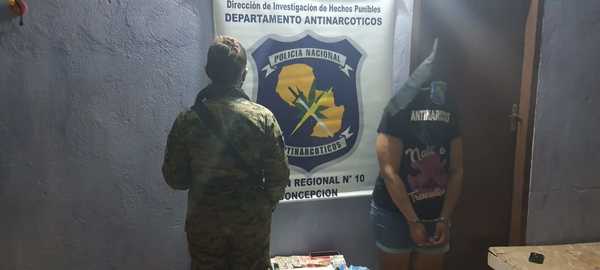 Concepción: Tras allanamiento detienen a mujer con varias dosis de crack