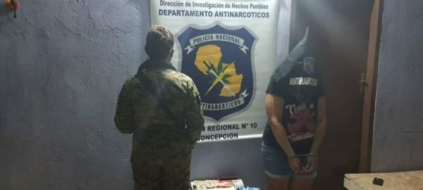 Tras allanamiento detienen a mujer con varias dosis de crack en Concepción