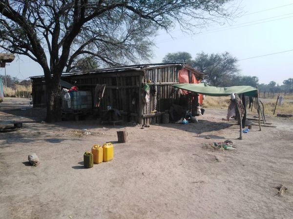 Familia sobrevive en la pobreza extrema a un costado de la Ruta Ñ - Nacionales - ABC Color