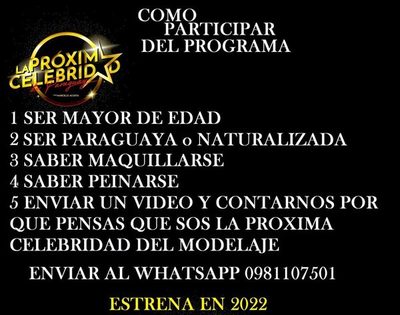 Anuncian reality que buscará a la nueva supermodelo paraguaya