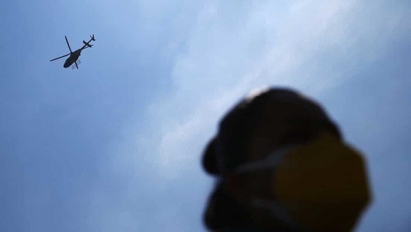 El momento de la caída del helicóptero en el que viajaba el secretario de Gobierno de Veracruz | Ñanduti